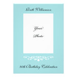 Elegant 80th Birthday Photo Invitation