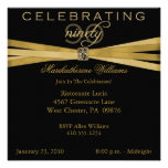 Elegant 90th Birthday Party Invitations