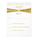 Elegant 90th Birthday Party Invitations RSVP Card
