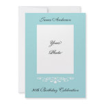 Elegant 90th Birthday Photo Invitation
