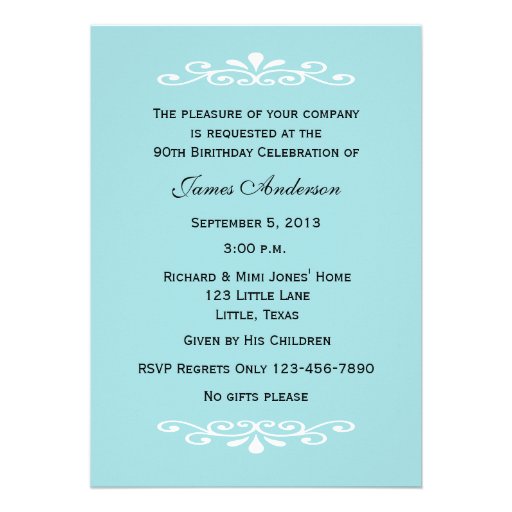 Elegant 90th Birthday Photo Invitation