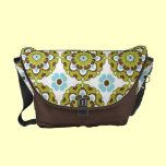 Elegant Abstract Retro Floral messenger bags