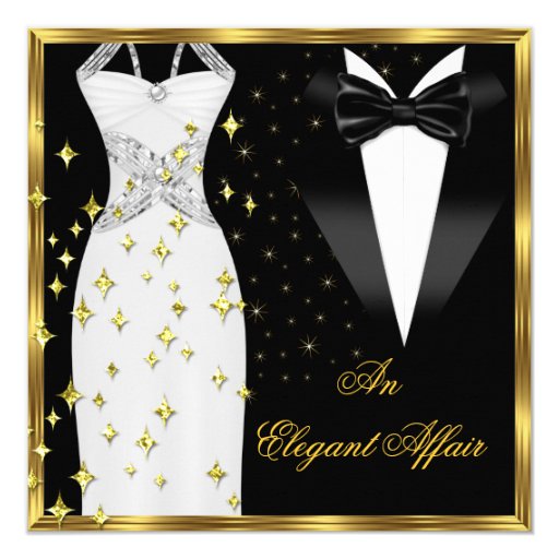 white tie invitation