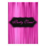 Elegant All Events Black Pink Curtain 2 Invitations
