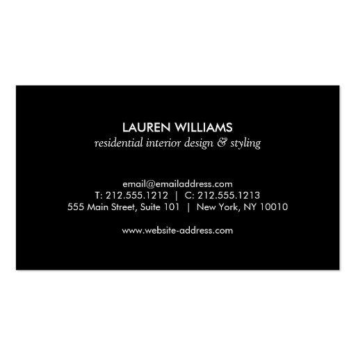 Elegant and Abstract Gold Brushstrokes III Business Card (back side)