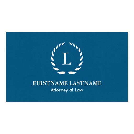 Elegant and Modern Lawyer Business Cards (front side)