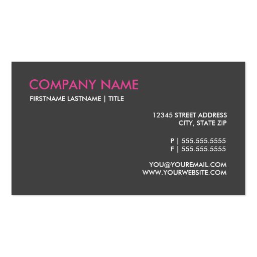 Elegant and Professional Business Card Template (back side)
