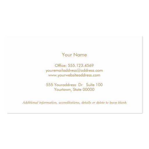 Elegant and Simple Cosmetologist Light Blue Business Card Template (back side)