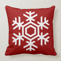 Elegant and Stylish White Snowflake Christmas Pillows