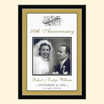 Elegant Anniversary Party Custom Invitation invitations
