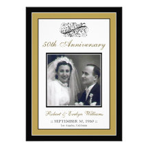Elegant Anniversary Party Custom Invitation