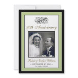 Elegant Anniversary Party Custom Invitation (sage)