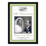 Elegant Anniversary Party Custom Invitation (sage)