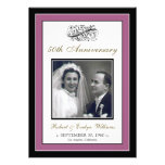 Elegant Anniversary Party Custom Invite (violet)