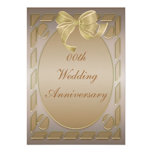 Elegant Anniversary Party Invitation (front side)