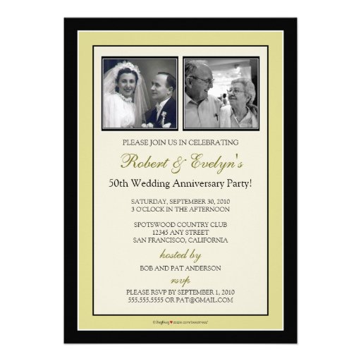 Elegant Anniversary Party Invitation (champagne)