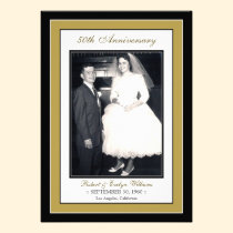 Elegant Anniversary Party Invitation (gold) invitations
