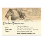 Elegant Antique Engraving of Spanish Horse Business Card Templates