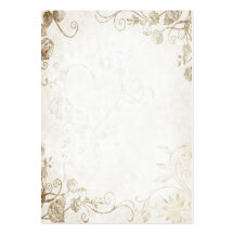 Elegant Antique Gold Vintage Wedding Business Card
