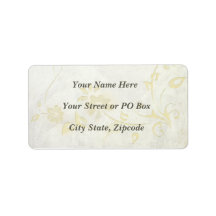 Elegant Antique White Vintage Wedding Labels