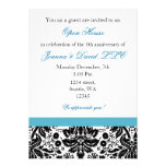 Elegant aqua Corporate party Invitation invitations