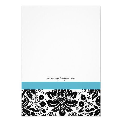 Elegant aqua Corporate party Invitation