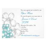 elegant aqua Corporate party Invitation invitations