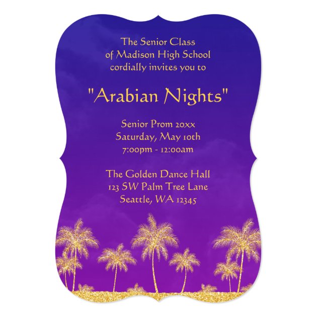 Prom Invitations Template from rlv.zcache.com