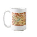 Elegant Art Deco Bird mugs