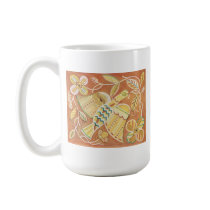 Elegant Art Deco Bird mugs by vintagegiftmall Elegant Art Deco Bird mugs