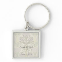 elegant art deco flora bliss key chains