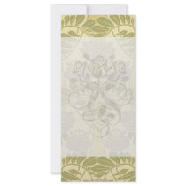 elegant art deco flora bliss rack card template