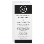 Elegant Art Deco Monogram M Wedding Invitation