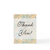 elegant art nouveau summer floral pattern greeting cards