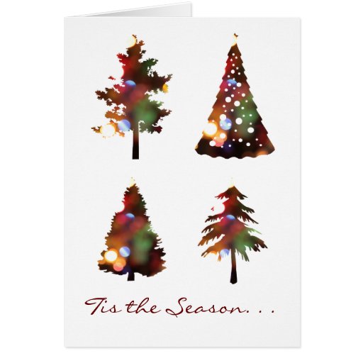 elegant artsy decorative christmas trees card zazzle elegant artsy decorative christmas trees card zazzle