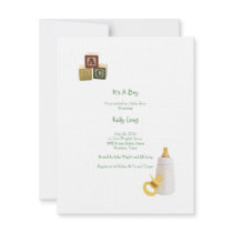 Elegant Baby Invitation by hdudoit Elegant Baby Invitation