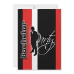 Elegant "bachelor party" stag formal custom invites