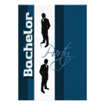 Elegant "bachelor party" stag formal custom invitation