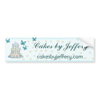 Elegant Bakery Bumpersticker bumpersticker