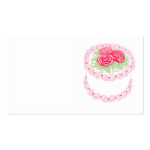 Elegant Bakery Cake Business Card