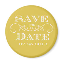 Elegant Bamboo Save the Date Magnet