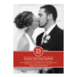 Elegant Band Anniversary Photo Invitation invitations