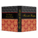 Elegant Baroque Damask Favorite Recipes Cookbook binders