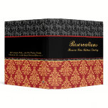 Elegant Baroque Damask Restaurant Reservation Book binders