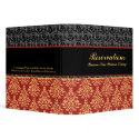 Elegant Baroque Damask Restaurant Reservation Book binders by AntiqueImages Elegant Baroque Damask Restaurant Reservation Book binders