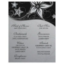 Elegant Beach Destination Wedding Program Letterhead
