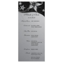 Elegant Beach Destination Wedding Theme Programs Rack Card