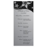 Elegant Beach Destination Wedding Theme Programs rack cards