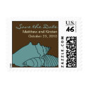 Elegant Beach Sea Shells postage stamp stamp