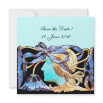 ELEGANT BEAUTY  blue turquase black Custom Announcement